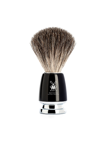 Muehle - Rytmo Shaving Brush - Pure badger - Black Resin