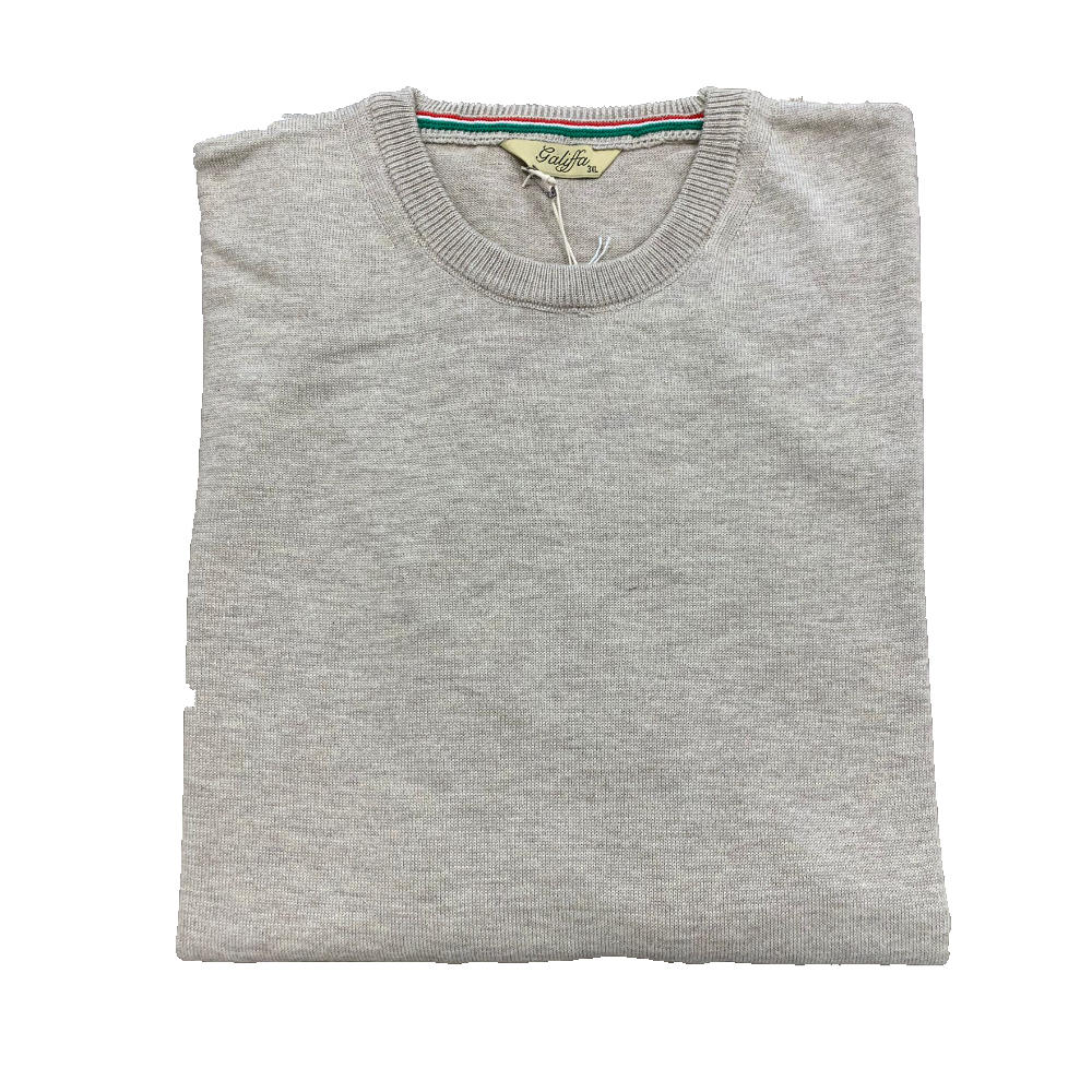 Galiffa - Deep beige Pullover - Round collar - 3XL