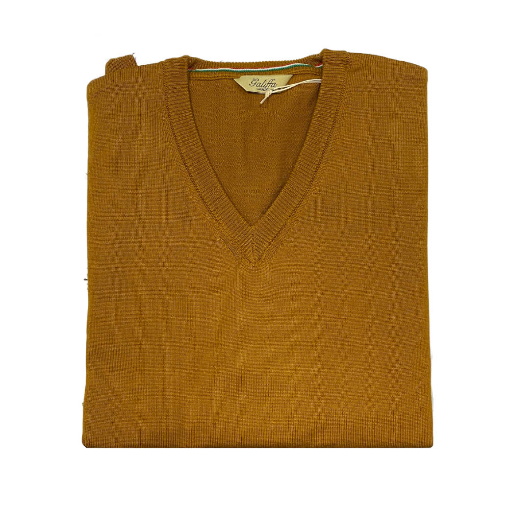 Galiffa - Caramel Pullover - V collar - 4XL