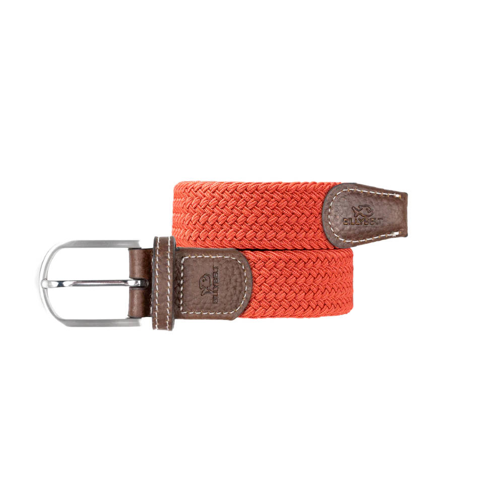 Billybelt - Ceinture tressée élastique - Rouge Carmin - Taille 1