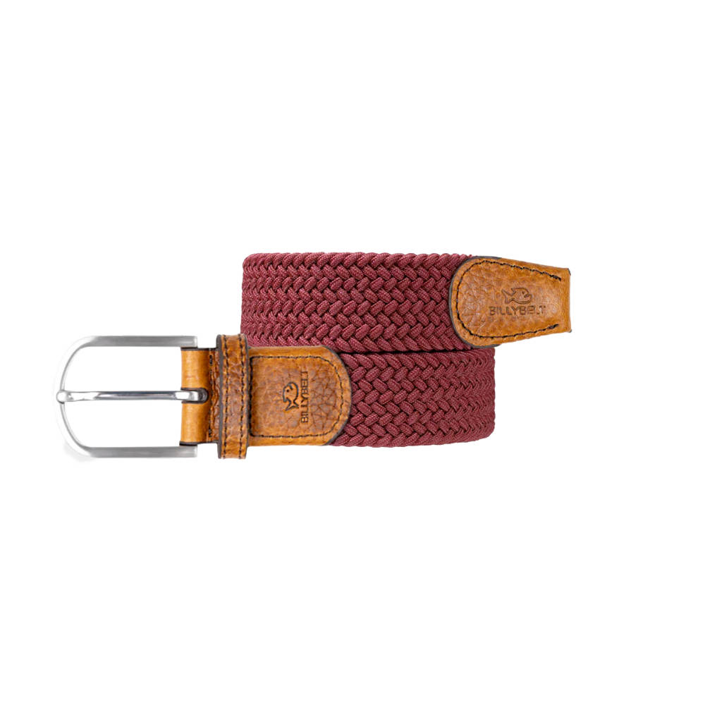Billybelt - Elastic braided belt - Grenat - Size 2