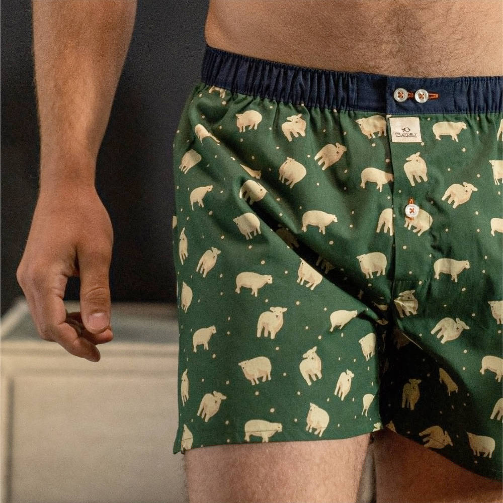 BillyBelt - Organic cotton boxer shorts - Irish - Size 2XL